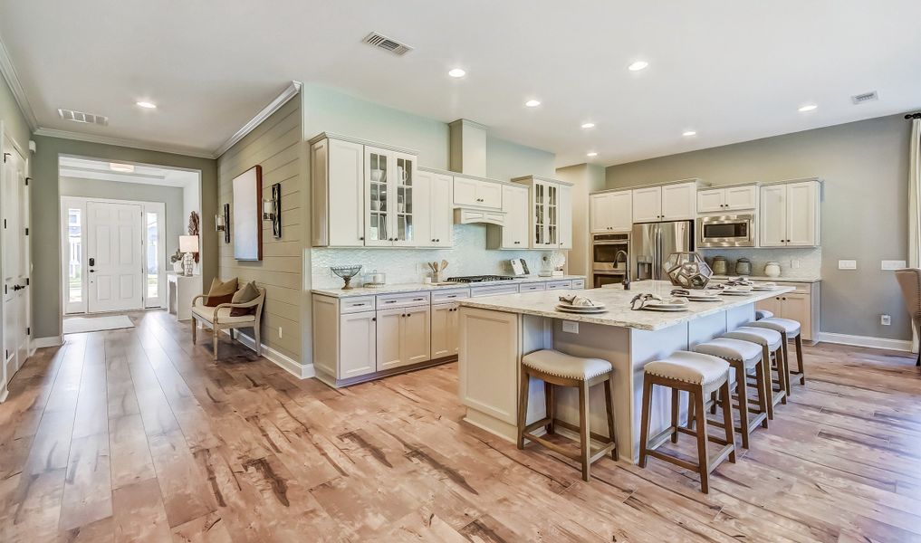 Kitchen with island