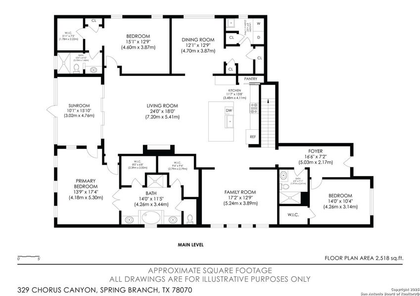 2D floor plan layout of this home in The Preserve at Singing Hills 50's, Spring Branch, TX (Image 4).
