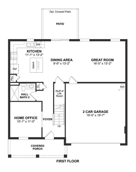 2D floor plan layout for the Oleander by K. Hovnanian® Homes in Aspire at Canter Creek, Davenport, FL (Image 3).