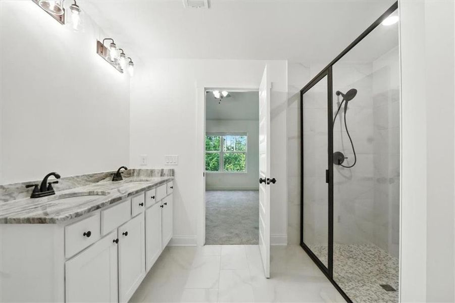 Furnished interior view inside a new home in , Hartwell (Image 6).