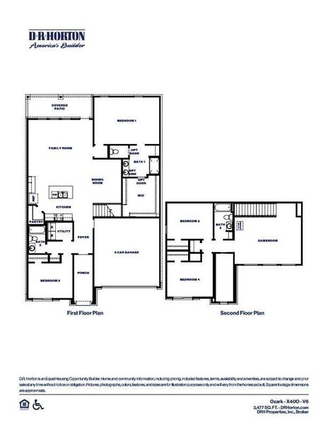 2D floor plan layout of this home in Harrington Trails at The Canopies, Splendora, TX (Image 2). 2D floor plan layout of this home in Harrington Trails at The Canopies, Splendora, TX (Image 2).