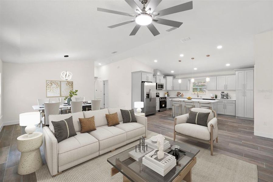 Furnished interior view inside a new home in , St. Petersburg (Image 5).