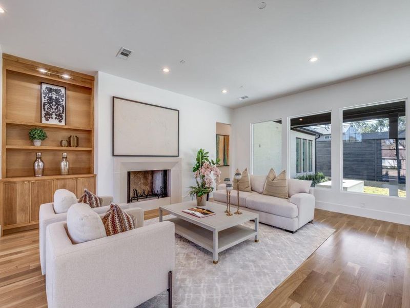 Furnished interior view inside a new home in , Dallas (Image 31).