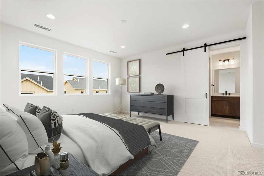 Furnished interior view inside a new home in Stargaze at Solstice, Littleton (Image 16).