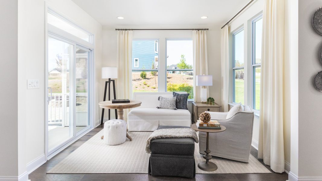 Representative furnished interior of a home built from the Drayton by DRB Homes in Farms at Bellingham, Mooresville (Image 20).