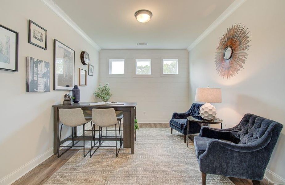 Furnished interior view inside a new home in Pinecrest Ridge, Dacula (Image 3).