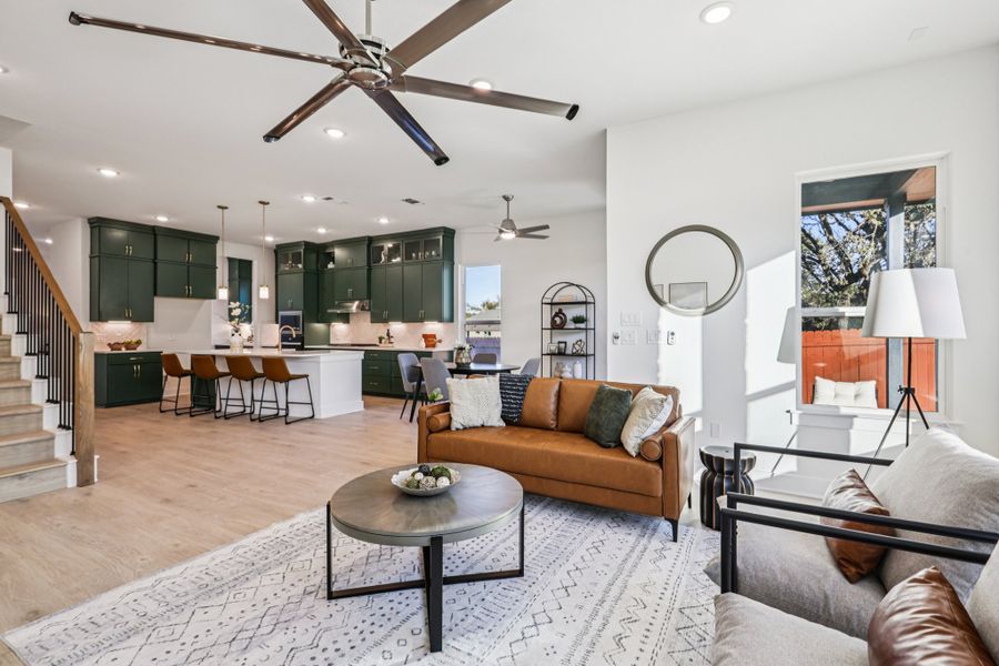 Furnished interior view inside a new home in Sauls Ranch, Round Rock (Image 8).