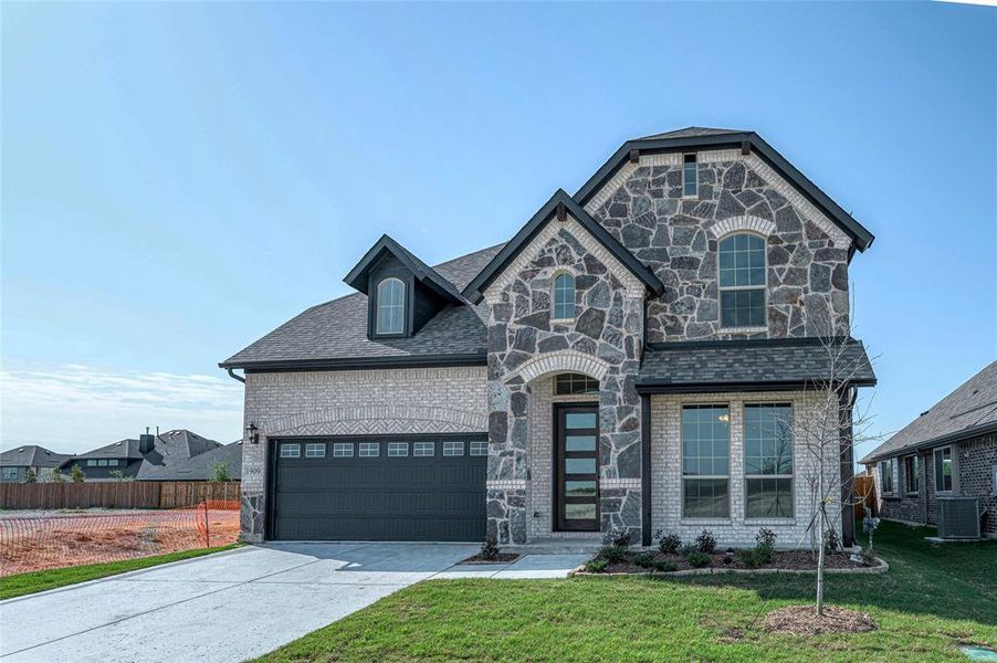 Front exterior of a new home in Meadow Vista, Anna, TX, highlighting curb appeal (Image 22).