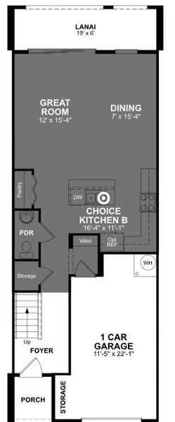 2D floor plan layout of this home in Towns at Greenleaf, Oviedo, FL (Image 4). 2D floor plan layout of this home in Towns at Greenleaf, Oviedo, FL (Image 4).