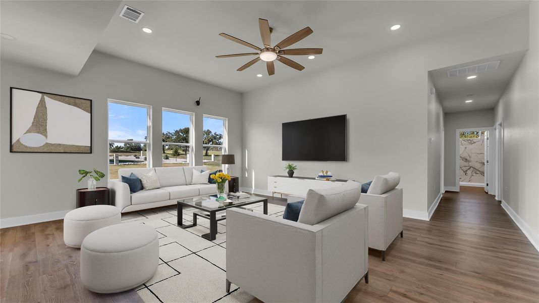 Furnished interior view inside a new home in , Kingsland (Image 6).
