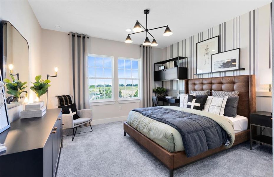 Furnished interior view inside a new home in Parkside Trails, Clermont (Image 7). Furnished interior view inside a new home in Parkside Trails, Clermont (Image 7).