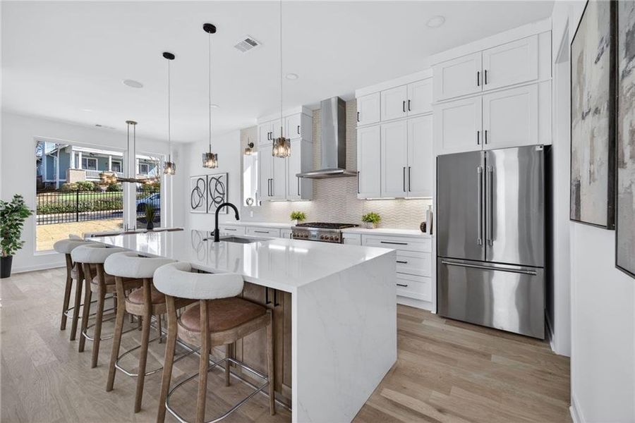 Furnished interior view inside a new home in , Atlanta (Image 11). Furnished interior view inside a new home in , Atlanta (Image 11).