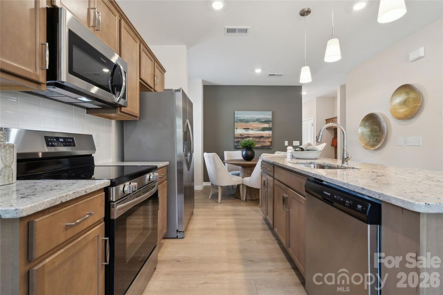 Furnished interior view inside a new home in Nichols Landing, Charlotte (Image 15).