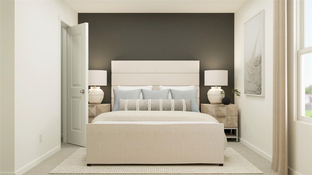 Furnished interior view inside a new home in Meadowlark Preserve, Pflugerville (Image 7).