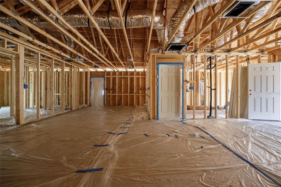 In-progress construction of a new home in , Williston, FL (Image 18).