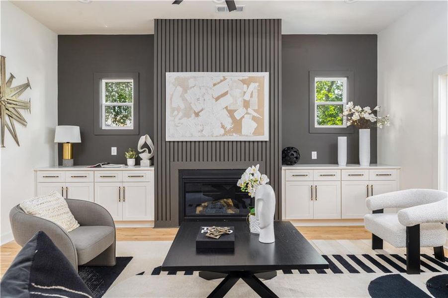 Furnished interior view inside a new home in , Atlanta (Image 9). Furnished interior view inside a new home in , Atlanta (Image 9).