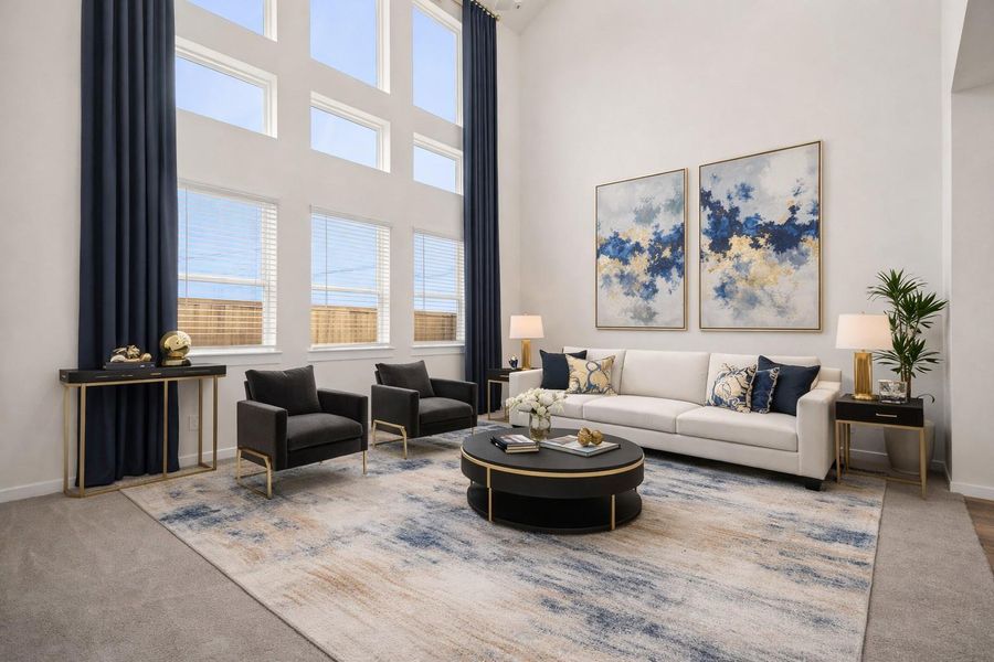 This is virtual staging photo. Living Room Area This is virtual staging photo. Living Room Area