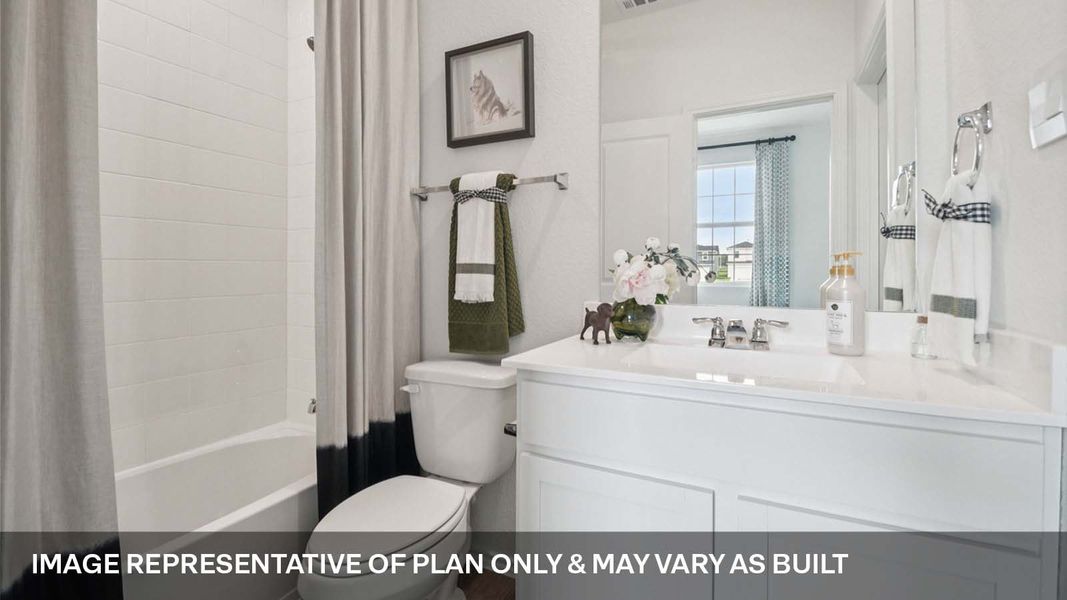Representative furnished interior of a home built from the The Emily by D.R. Horton in Valverde, Bastrop (Image 17).