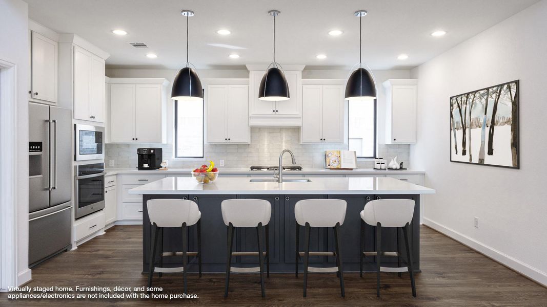 Furnished interior view inside a new home in Lariat 60', Liberty Hill (Image 10).