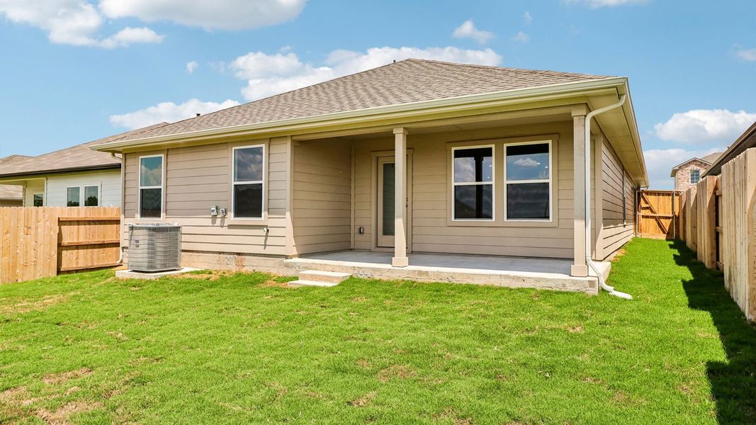 Exterior details and patio area of a home in Briarwood, Elgin (Image 18).