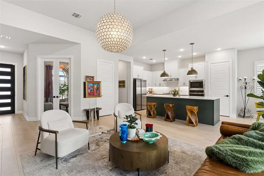Furnished interior view inside a new home in Elements at Viridian - Garden Series, Arlington (Image 30).