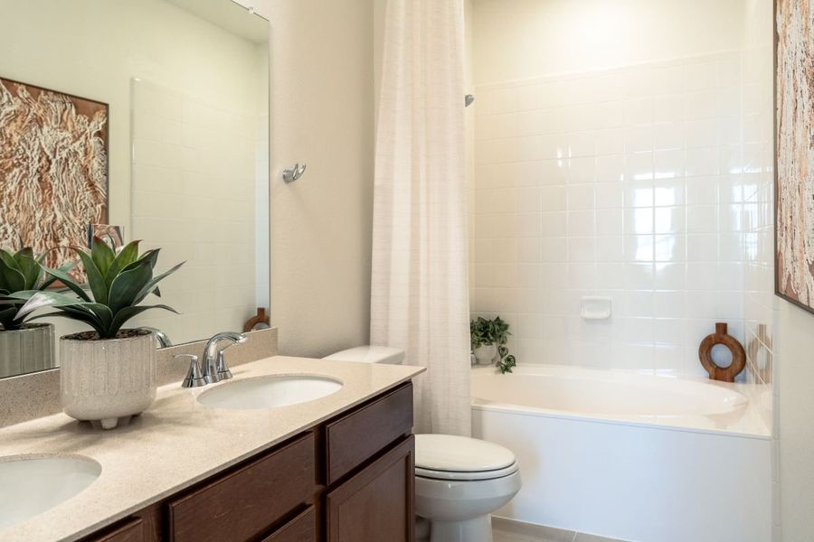 Garden tub/shower combination at primary bath Garden tub/shower combination at primary bath