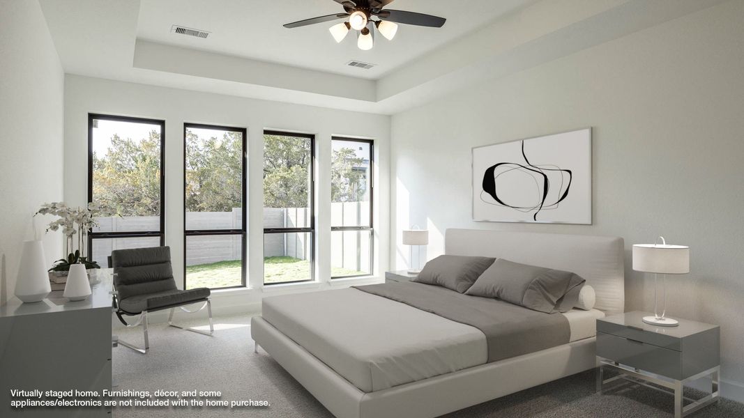 Furnished interior view inside a new home in Wolf Ranch, Georgetown (Image 5).