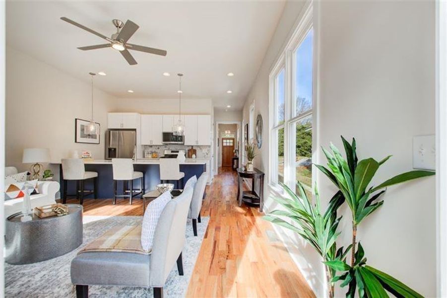 Furnished interior view inside a new home in , Atlanta (Image 14).