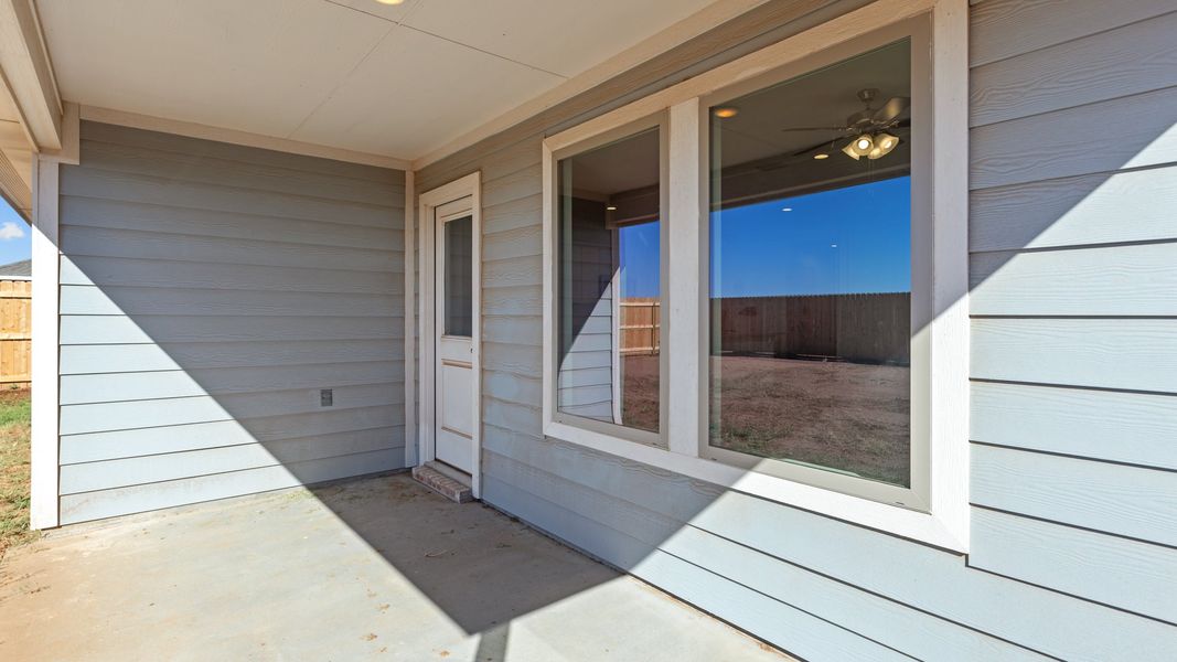 Representative exterior details of a home built from the The Camden by D.R. Horton in Allen Farms, Lubbock (Image 3). Representative exterior details of a home built from the The Camden by D.R. Horton in Allen Farms, Lubbock (Image 3).