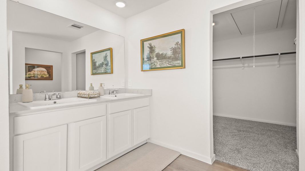 Furnished interior view inside a new home in New Waverly Station, New Waverly (Image 19).