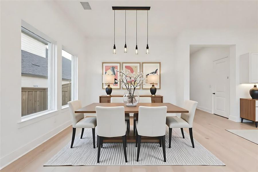 Furnished interior view inside a new home in Hillside Village, Celina (Image 19). Furnished interior view inside a new home in Hillside Village, Celina (Image 19).