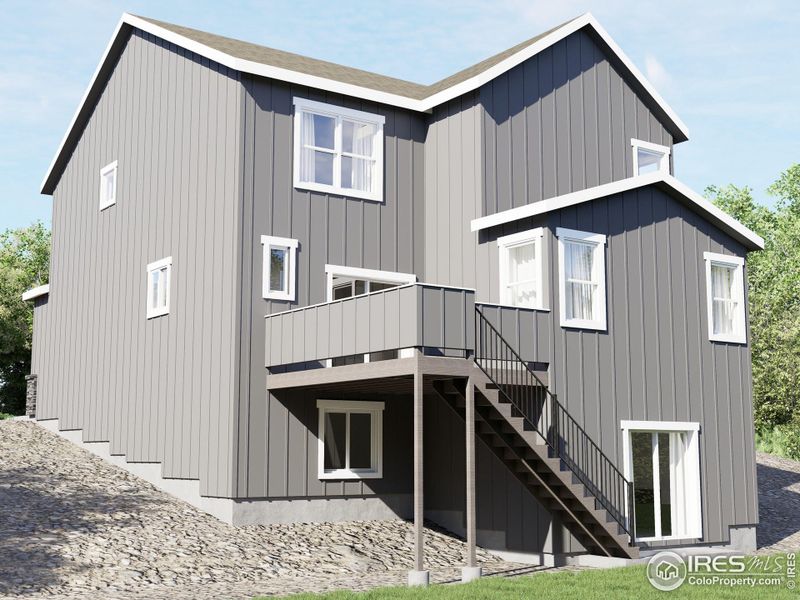 Exterior details and patio area of a home in Wilson Commons, Loveland (Image 3).