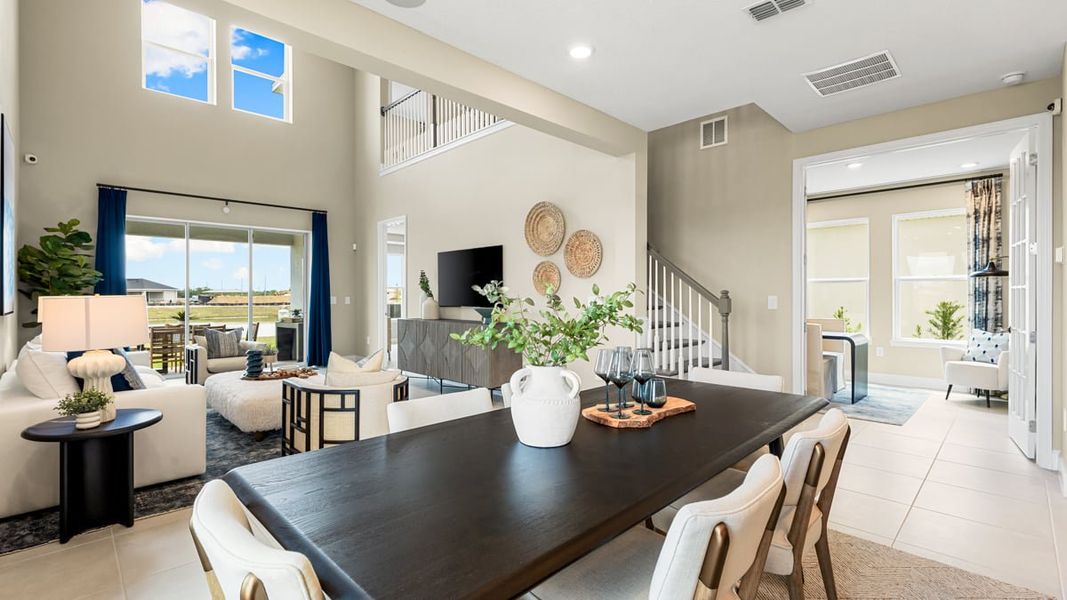 Furnished interior view inside a new home in Indigo Creek, Apollo Beach (Image 12).