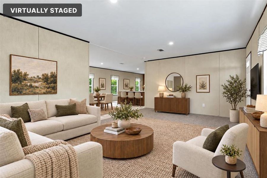 Furnished interior view inside a new home in , Dawsonville (Image 6).