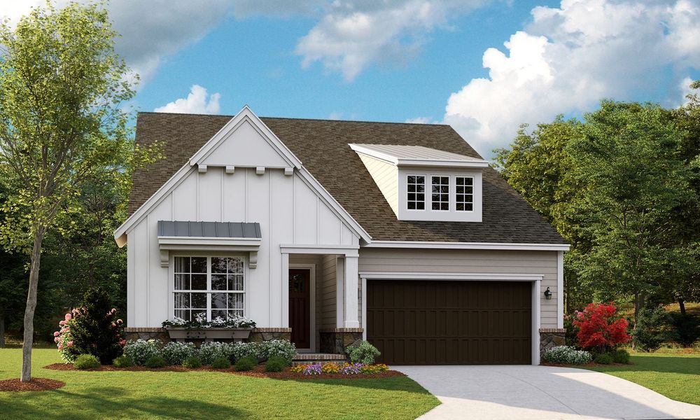 Representative exterior photo of a completed home built from the Balboa by Classica Homes in Weddington Grove, Weddington, NC (Image 31).