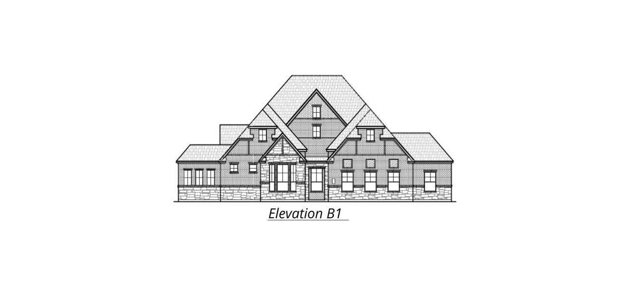 Exterior rendering of this home design in Sienna Lakes, San Antonio, TX (Image 25).