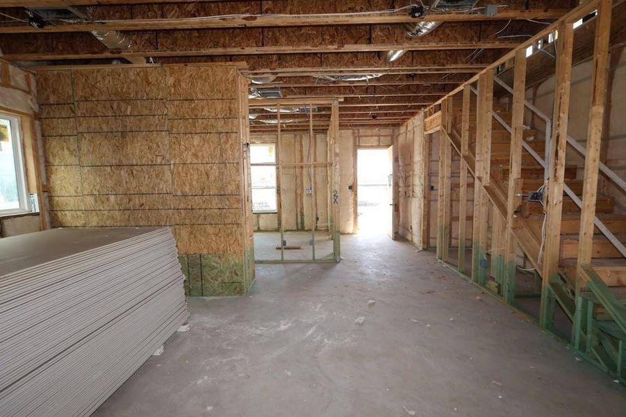 Spacious, unfurnished interior of a new home in Easthaven at Bridgeland Central - Vision Collection, Cypress (Image 5). Spacious, unfurnished interior of a new home in Easthaven at Bridgeland Central - Vision Collection, Cypress (Image 5).