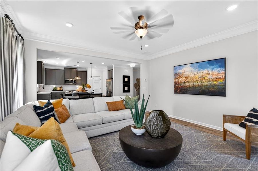 Furnished interior view inside a new home in Laurel Ridge, Rock Spring (Image 8).