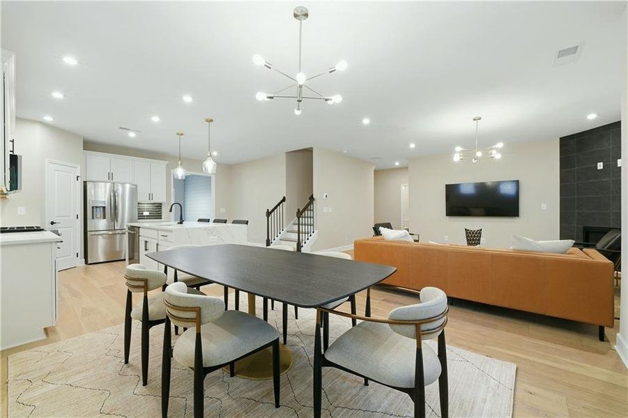 Furnished interior view inside a new home in , Atlanta (Image 19).