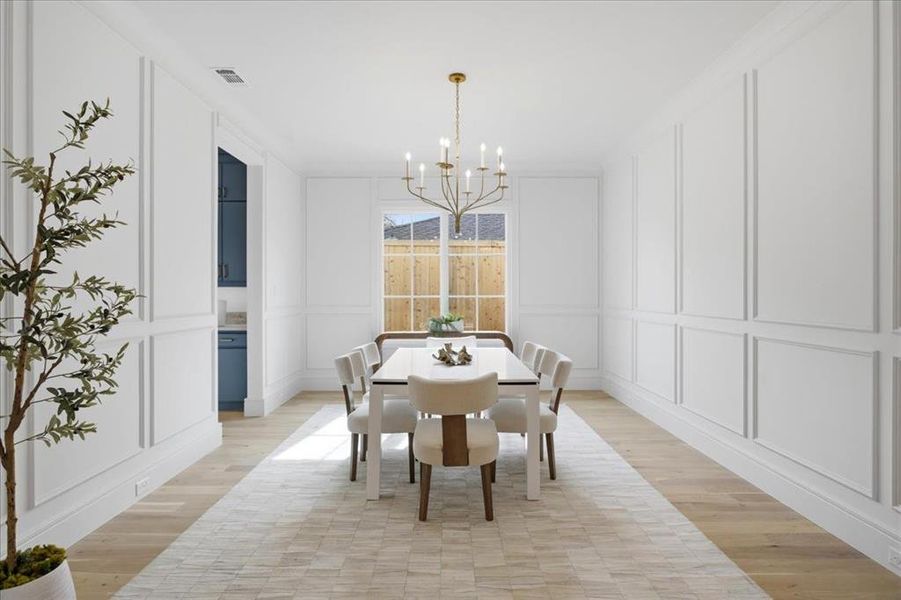 Furnished interior view inside a new home in , Dallas (Image 5).