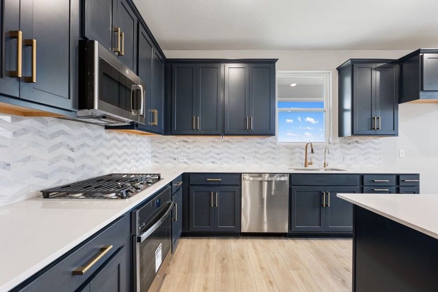 Furnished interior view inside a new home in Berry Creek Highlands, Georgetown (Image 10).