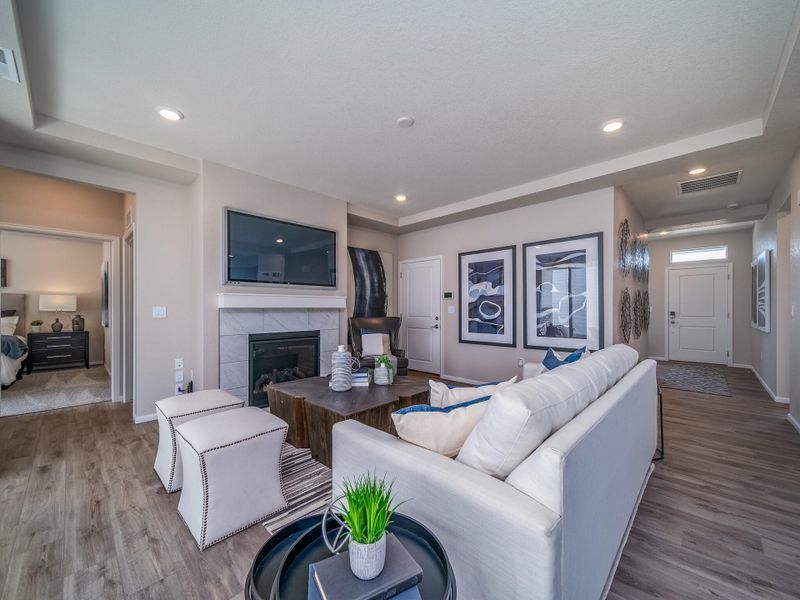 Furnished interior view inside a new home in The Reserve at Green Valley Ranch, Aurora (Image 9).
