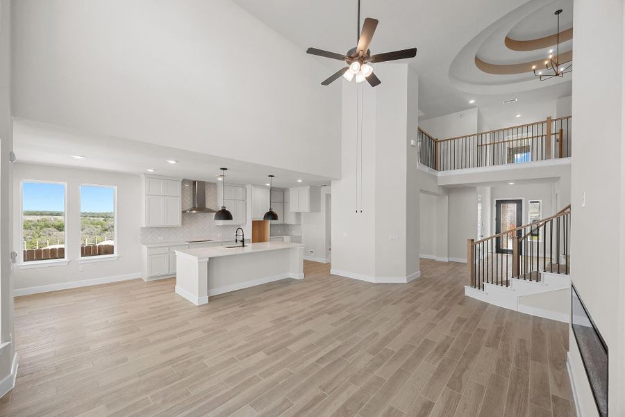 Furnished interior view inside a new home in Lariat, Liberty Hill (Image 12). Furnished interior view inside a new home in Lariat, Liberty Hill (Image 12).