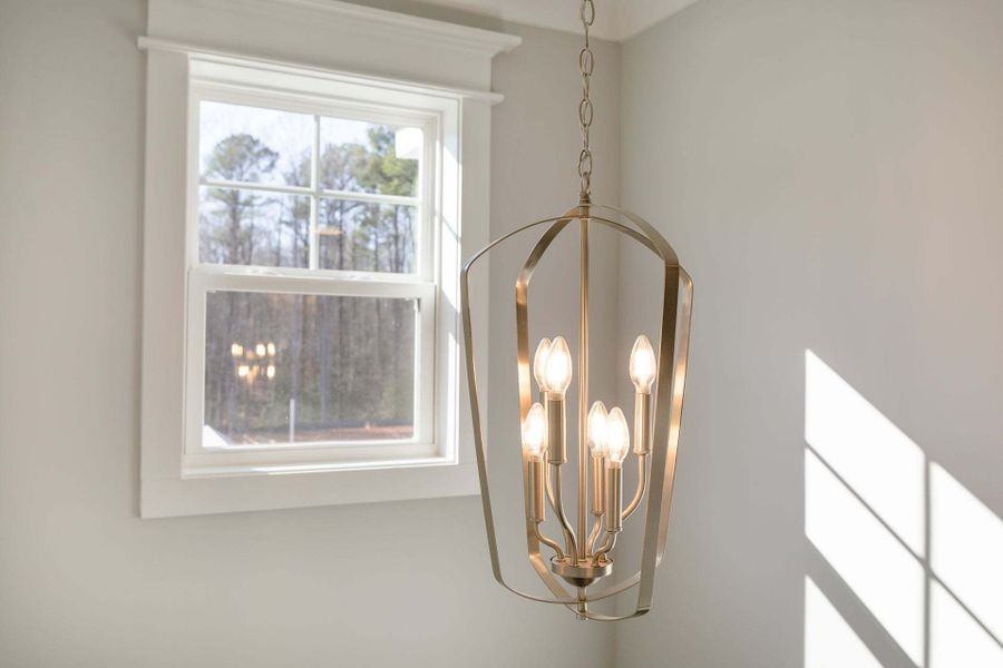 Representative furnished interior of a home built from the Austin by Caviness & Cates Communities in Bartlett Manor, Youngsville (Image 134).