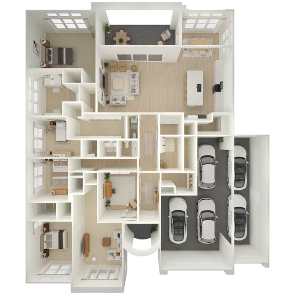 2D floor plan layout for the Helena ESP by K. Hovnanian® Homes in Campanos Estates, Peoria, AZ (Image 4). 2D floor plan layout for the Helena ESP by K. Hovnanian® Homes in Campanos Estates, Peoria, AZ (Image 4).