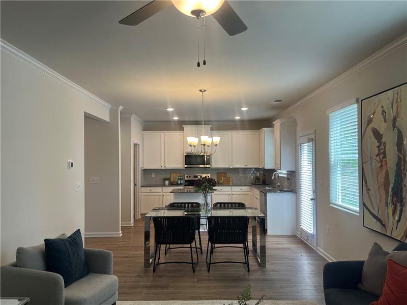 Furnished interior view inside a new home in Reserve at South River Gardens, Atlanta (Image 5). Furnished interior view inside a new home in Reserve at South River Gardens, Atlanta (Image 5).