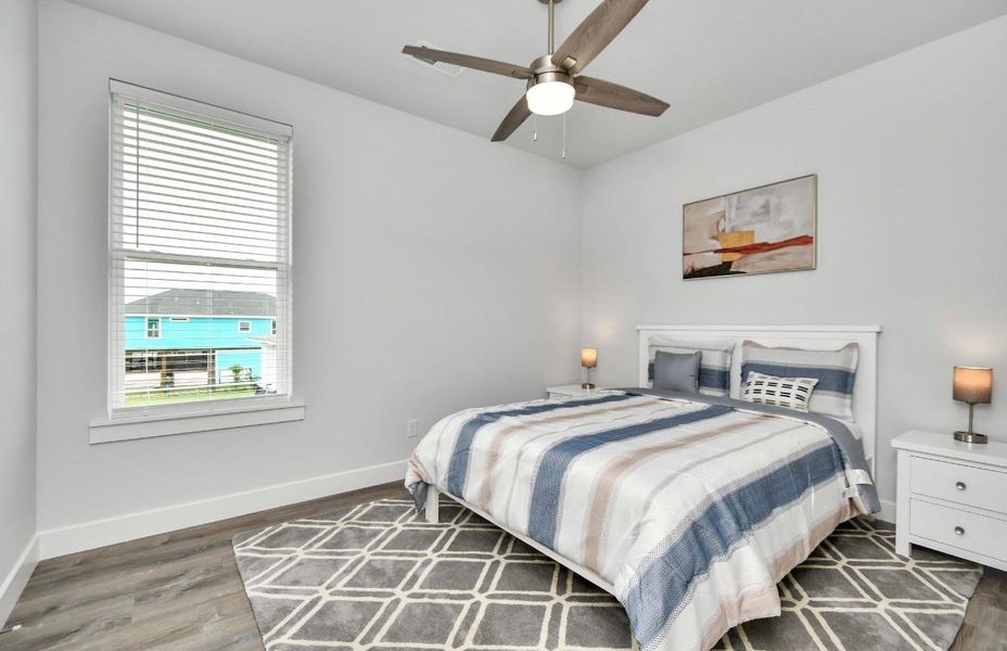 Furnished interior view inside a new home in , Galveston (Image 16). Furnished interior view inside a new home in , Galveston (Image 16).