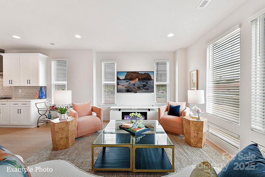 Furnished interior view inside a new home in North End Terraces, Charlotte (Image 7).