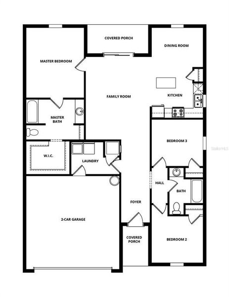 2D floor plan layout of this home in Tula Parc, Astatula, FL (Image 4). 2D floor plan layout of this home in Tula Parc, Astatula, FL (Image 4).