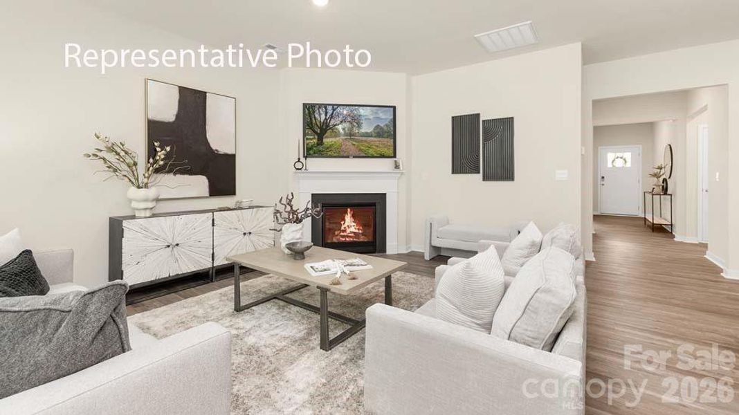 Furnished interior view inside a new home in The Hamptons at Hickory, Hickory (Image 4).